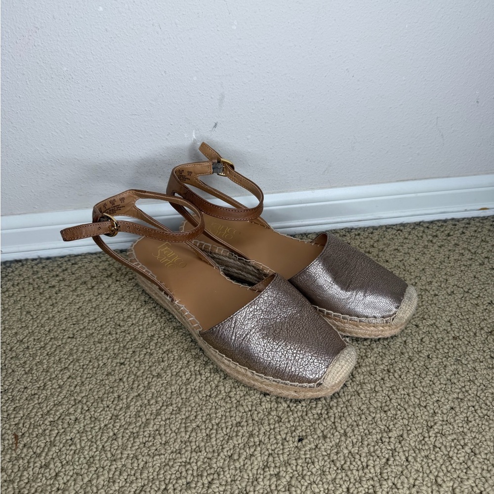 Franco Sarto Platform Sandals Ankle Strap Wedge (Women’s Size 6)